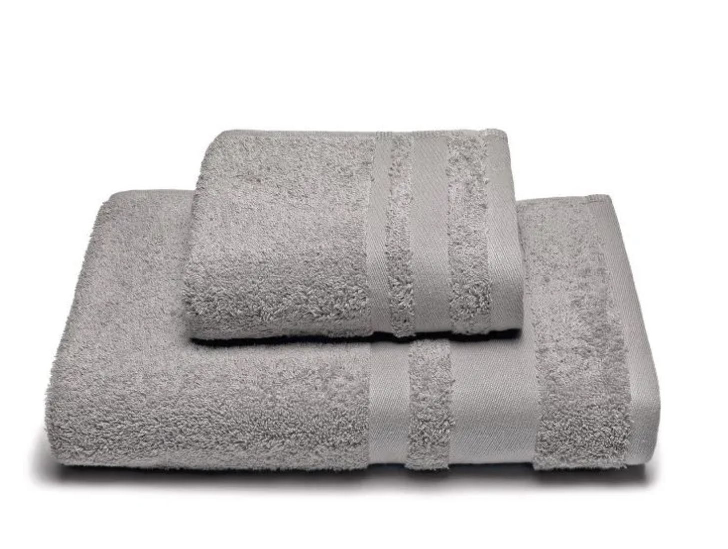 Caleffi Soft Grigio asciugamani coppia spugna 1+1 550gr/mq